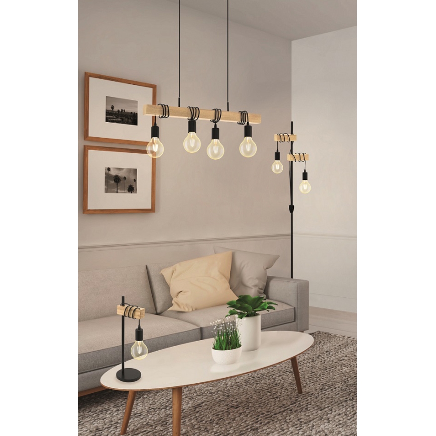 Eglo - Stojacia lampa TOWNSHEND 2xE27/10W/230V