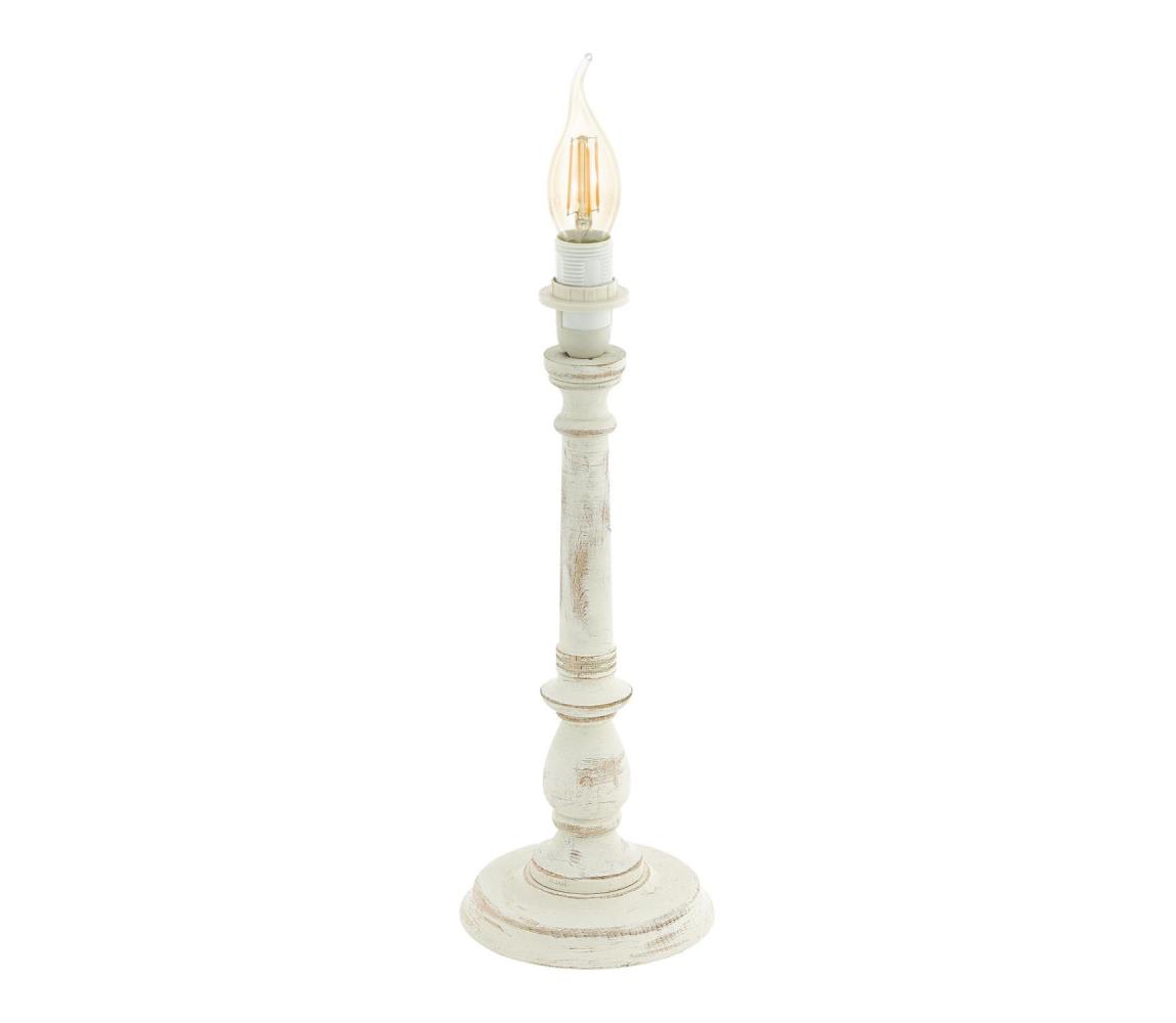 Eglo 33055 - Noha lampy 1xE14/40W/230V biela/patina 33055