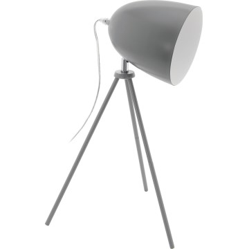 Eglo 33094 - Stolová lampa DUNDEE 1xE27/60W/230V sivá