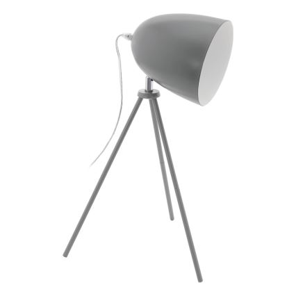 Eglo 33094 - Stolová lampa DUNDEE 1xE27/60W/230V sivá