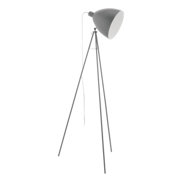 Eglo 33095 - Stojacia lampa DUNDEE 1xE27/60W/230V sivá