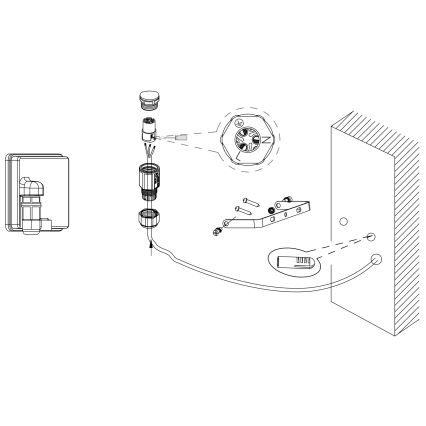 Eglo - LED reflektor LED/50W/230V