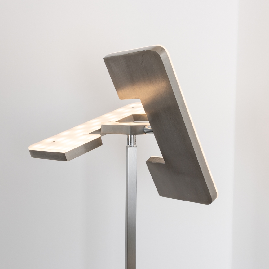 Eglo 33182 - LED Stmievateľná stojacia lampa SOLANO 1xLED/26W/230V +1xLED/3,2W 3000K matný chróm