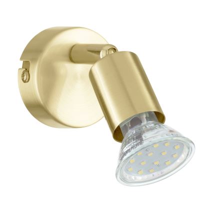Eglo - LED Nástenné bodové svietidlo 1xGU10/2,8W/230V 3000K zlatá