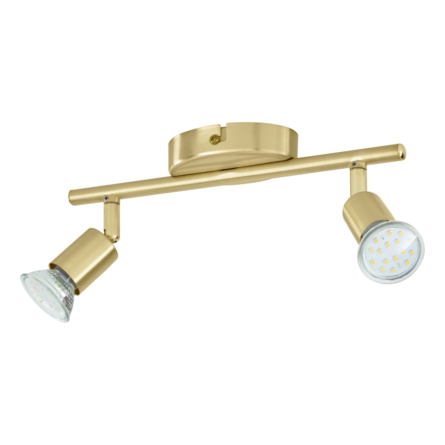 Eglo - LED Bodové svietidlo 2xGU10/2,8W/230V 3000K zlatá