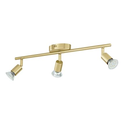 Eglo - LED Bodové svietidlo 3xGU10/2,8W/230V 3000K zlatá