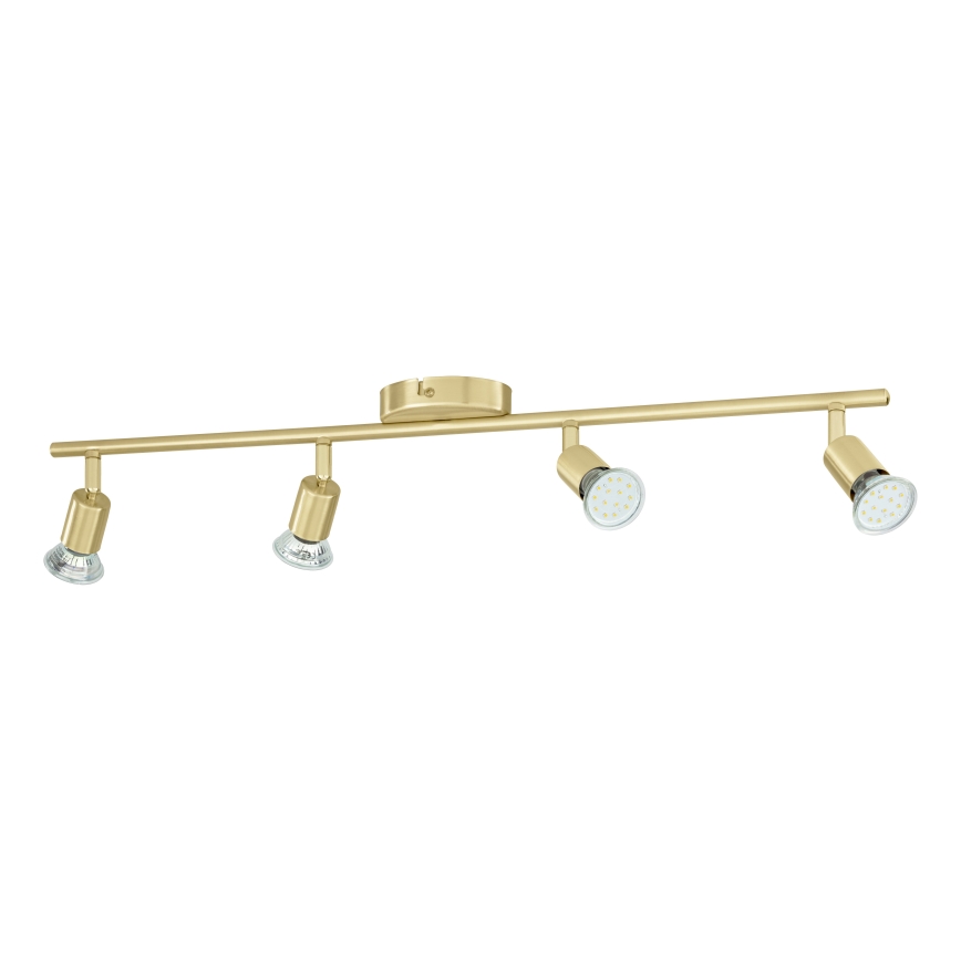 Eglo - LED Bodové svietidlo 4xGU10/2,8W/230V 3000K zlatá