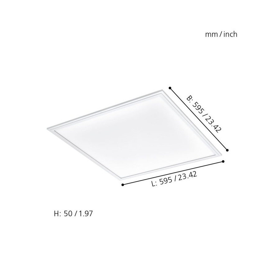 Eglo 33204 - LED RGBW Stmievateľné svietidlo SALOBRENA-C LED/34W/230V 2700-6500K + diaľkové ovládanie