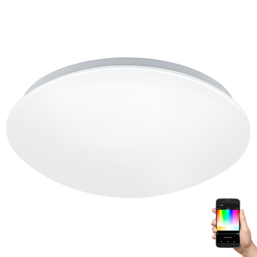 Eglo 33219 - LED RGBW Stmievateľné stropné svietidlo GIRON-C LED/17W/230V pr. 30 cm biela