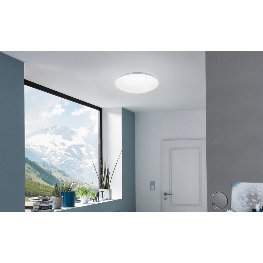 Eglo 33219 - LED RGBW Stmievateľné stropné svietidlo GIRON-C LED/17W/230V pr. 30 cm biela