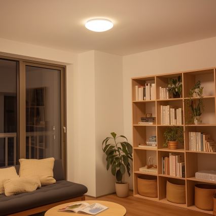 Eglo 33219 - LED RGBW Stmievateľné stropné svietidlo GIRON-C LED/17W/230V pr. 30 cm biele