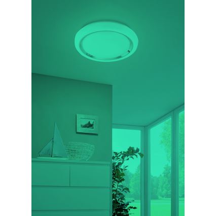 Eglo 33254 - LED RGBW Stmievateľné stropné svietidlo CAPASSO-C LED/17W/230V 2700-6500K priemer 34 cm