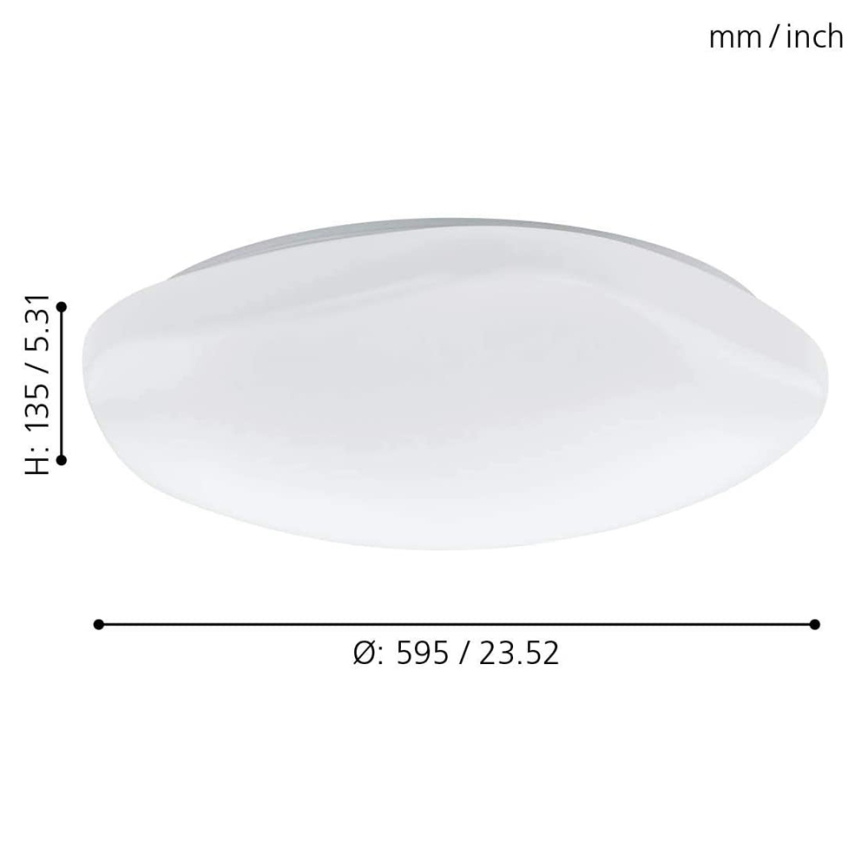 Eglo 33272 - LED RGBW Stmievateľné stropné svietidlo TOTARI-C LED/34W/230V 2700-6500K biela + diaľkové ovládanie