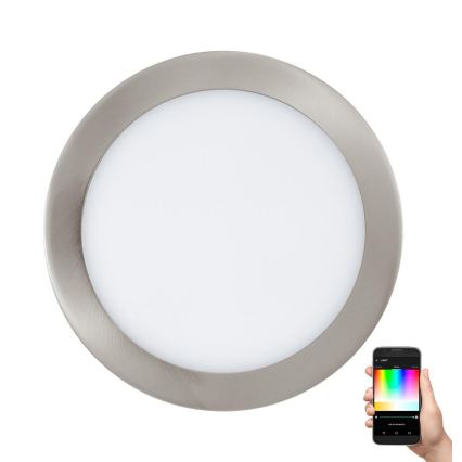 Eglo 33317 - LED RGBW Stmievateľné zapustené stropné svietidlo FUEVA-C LED/15,6W/230V 2700-6500K priemer 22,5 cm