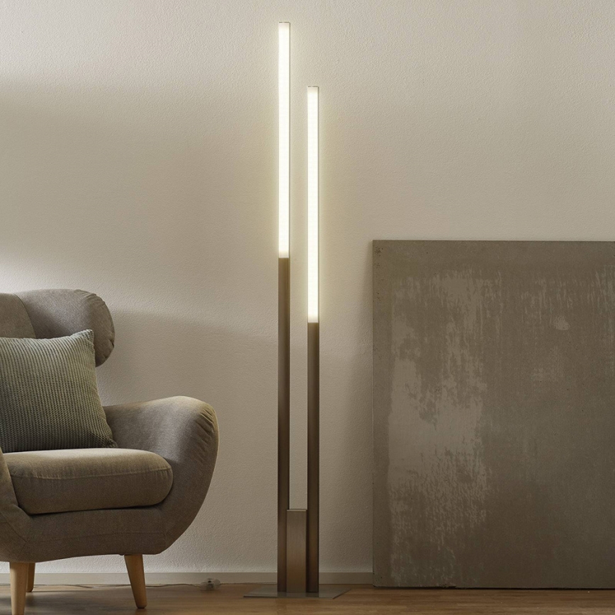 Eglo 33323 - LED RGBW stmievateľná stojacia lampa FRAIOLI-C LED/34W/230V 2700-6500K matný chróm