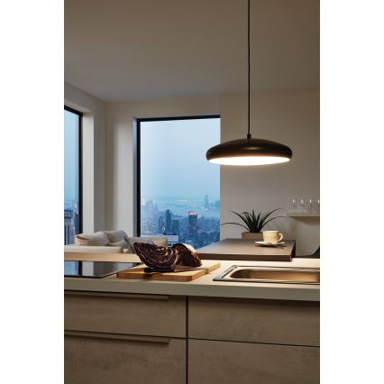 Eglo 33328 - LED RGBW Stmievateľný luster na lanku RIODEVA-C LED/27W/230V 2700-6500K čierna