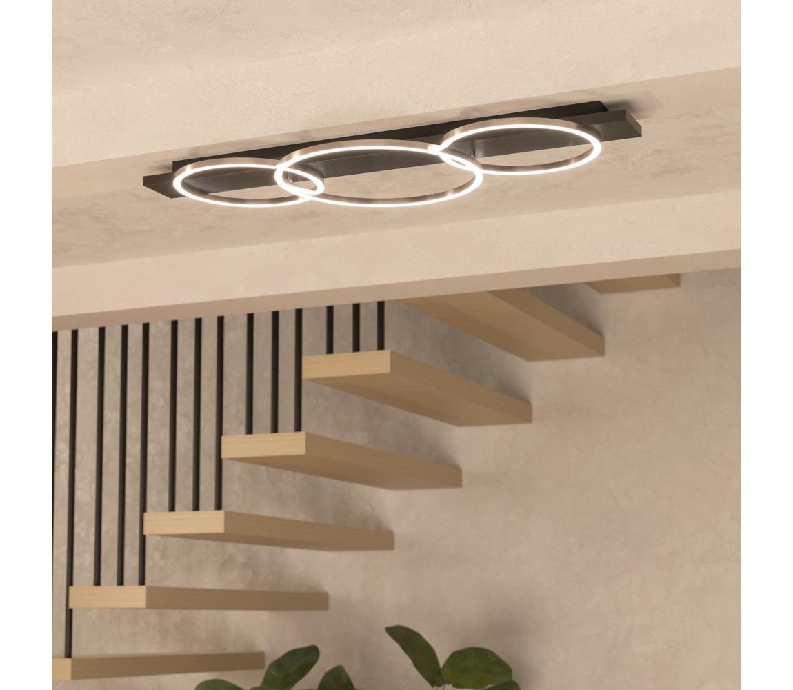 Eglo 33488 - LED stropné svietidlo BOYAL 2xLED/12W/230V + LED/12W čierne 33488