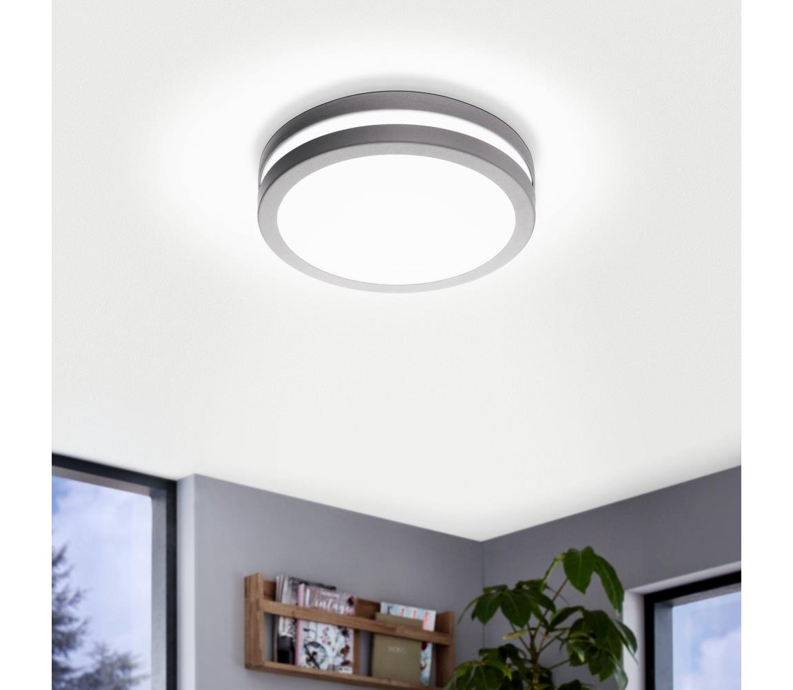Eglo 33572 - LED stmievateľné kúpeľňové svietidlo LOCANA-C 14W/230V IP44 strieborné 33572