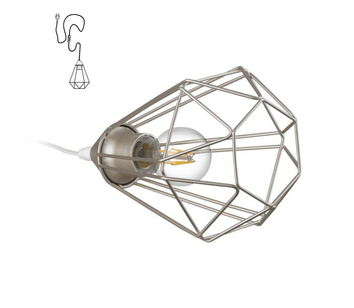 Eglo 33618 - Stolná lampa do zásuvky TARBES 1xE27/60W/230V 33618