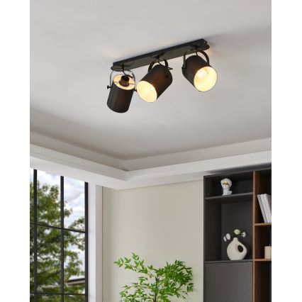 Eglo 33647 - Bodové svietidlo VILLABATE 3xE27/10W/230V
