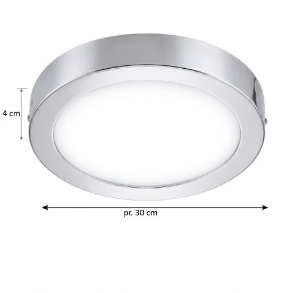 Eglo 33667 - LED RGBW Stmievateľné kúpeľňové stropné svietidlo FUEVA-C LED21W/230V pr. 30 cm IP44