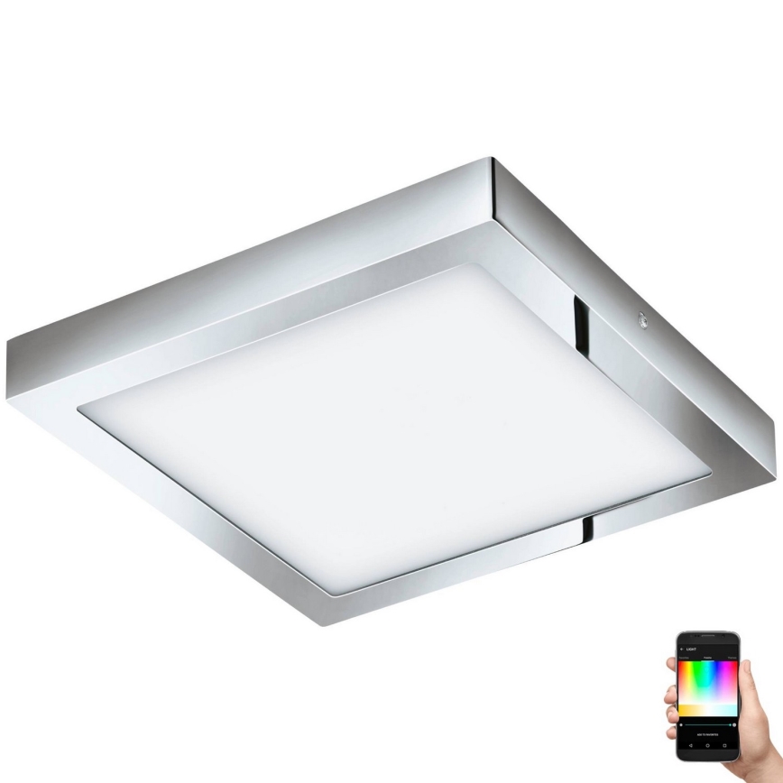 Eglo 33668-LED RGBW Stmievateľné kúpeľňové svietidlo FUEVA-C 21W/230V 2700-6500K 30x30cm IP44
