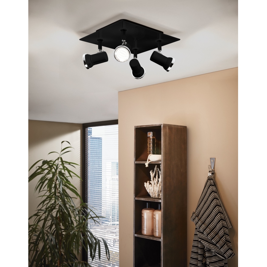 Eglo - LED Kúpeľňové bodové svietidlo 4xGU10/3,3W/230V IP44