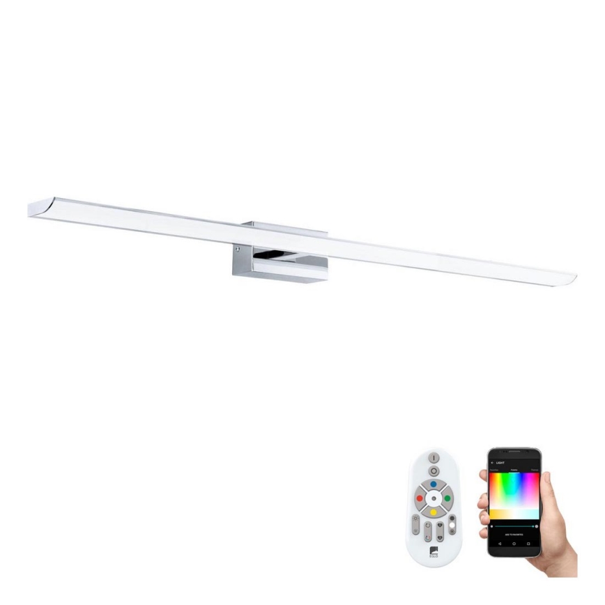 Eglo 33768 - LED RGBW Stmievateľné kúpeľňové osvetlenie zrkadla TABIANO-C LED/21W/230V 2700-6500K 90,5 cm IP44 + diaľkové ovládanie