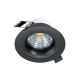 Eglo - LED Stmievateľné podhľadové svietidlo LED/6W/230V čierna