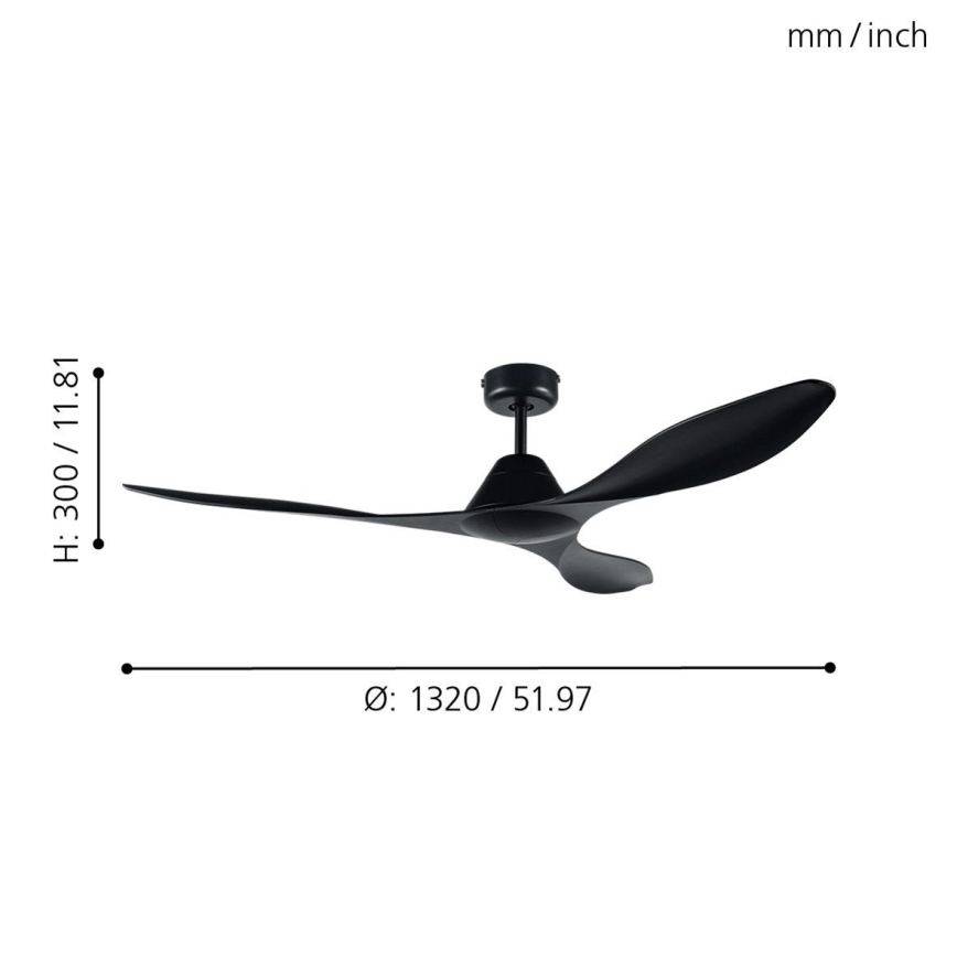 Eglo - Stropný ventilátor + DO