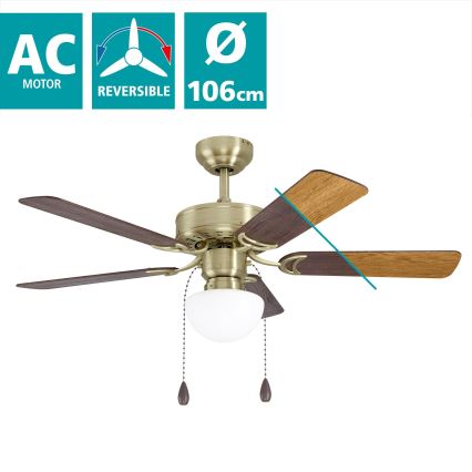 Eglo - Stropný ventilátor 1xE27/40W/230V