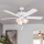 Eglo 35076 - Stropný ventilátor LAS PALMAS 3xE27/40W/230V biela