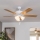 Eglo 35076 - Stropný ventilátor LAS PALMAS 3xE27/40W/230V hnedý