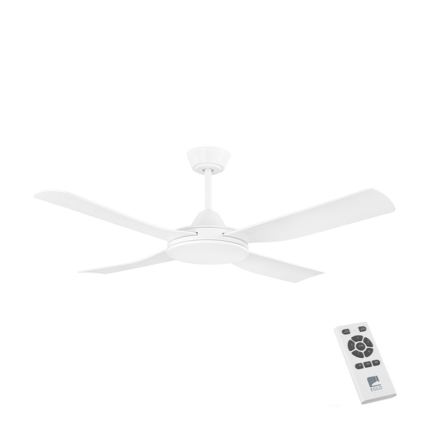 Eglo - Stropný ventilátor 52W/230V + DO biela