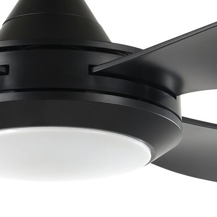 Eglo - LED Stropný ventilátor LED/20W/230V čierna + diaľkové ovládanie