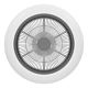 Eglo - LED Stmievateľný stropný ventilátor LED/25,5W/230V biela/čierna + diaľkové ovládanie