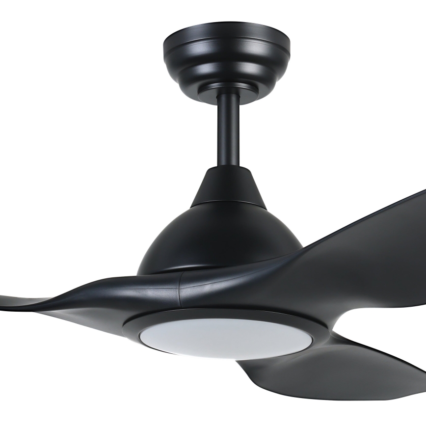 Eglo - LED Stmievateľný stropní ventilátor LED/16W/230V čierna + diaľkové ovládanie