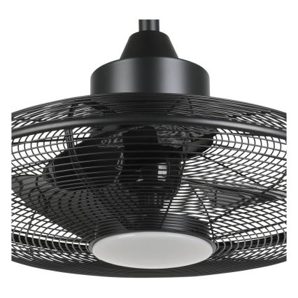 Eglo - LED stropný ventilátor LED/15W/230V 3000/4000/5000K pr. 53 cm čierna + diaľkové ovládanie