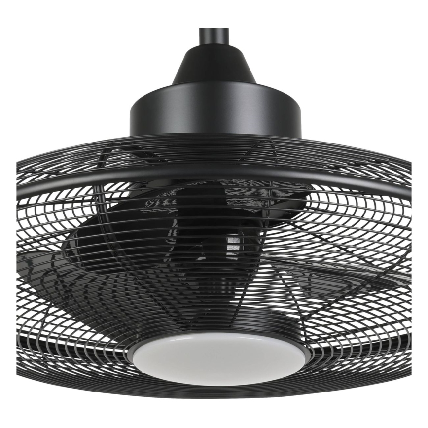 Eglo - LED stropný ventilátor LED/15W/230V 3000/4000/5000K pr. 53 cm čierna + diaľkové ovládanie