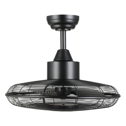 Eglo - LED stropný ventilátor LED/15W/230V 3000/4000/5000K pr. 53 cm čierna + diaľkové ovládanie