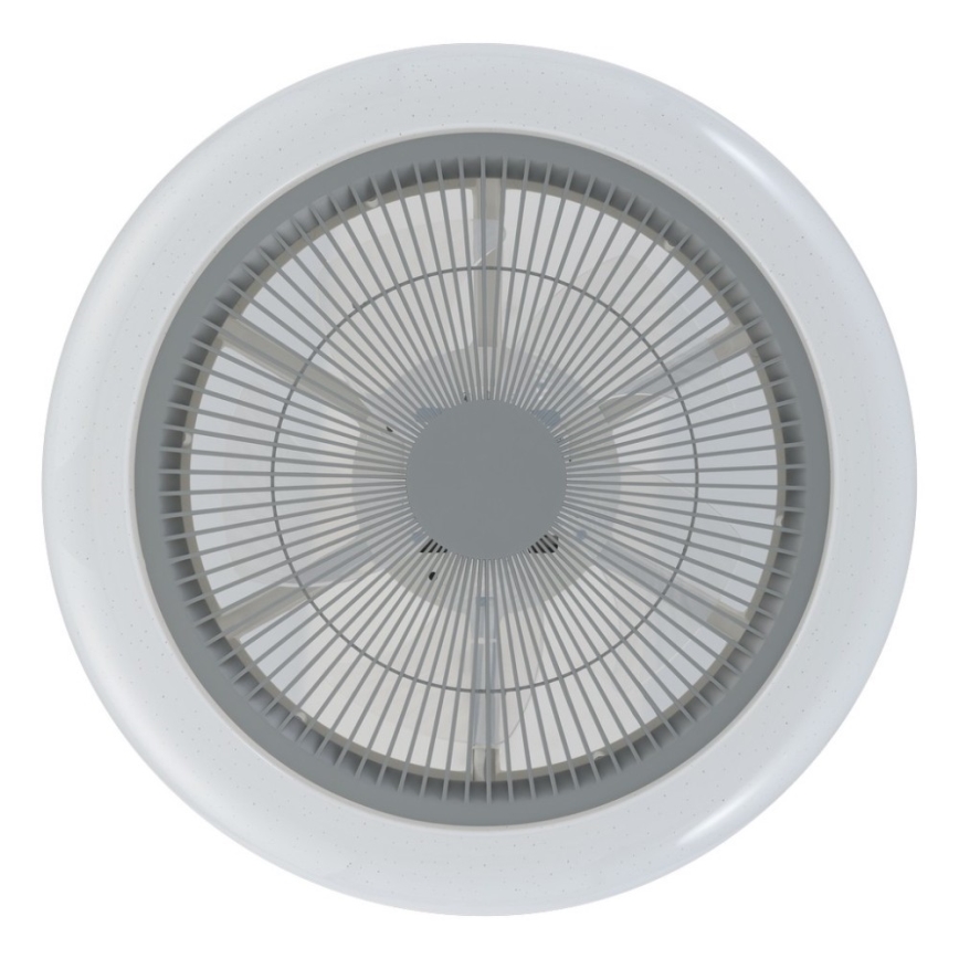 Eglo - LED Stmievateľný stropní ventilátor LED/25,5W/230V šedá + diaľkové ovládanie