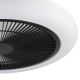 Eglo - LED Stmievateľný stropní ventilátor LED/25,5W/230V čierna + diaľkové ovládanie