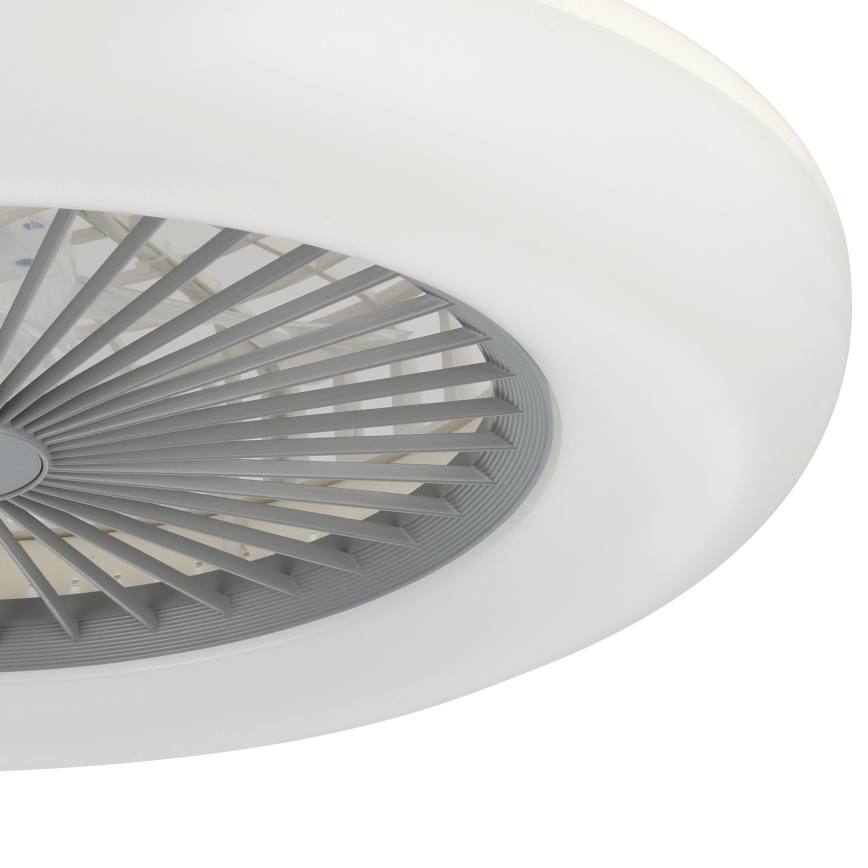 Eglo - stmievateľný LED stropný ventilátor 3×LED/12,6 W/230 V 2700–6500 K, priemer 55 cm, sivý + diaľkové ovládanie