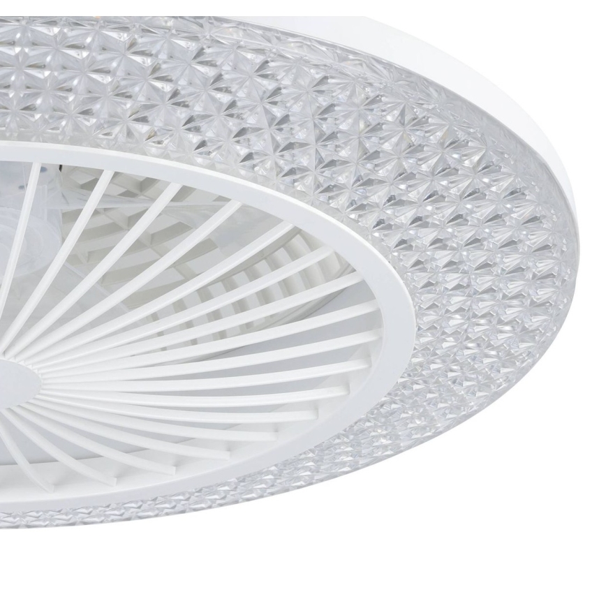 Eglo - LED stmievateľný stropný ventilátor 3xLED/12,6W/230V 2700-6500K pr. 55 cm biela + diaľkové ovládanie