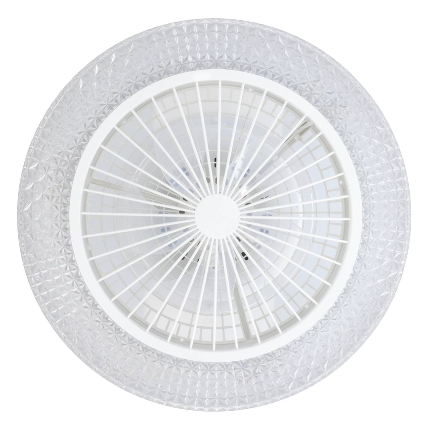 Eglo - LED stmievateľný stropný ventilátor 3xLED/12,6W/230V 2700-6500K pr. 55 cm biela + diaľkové ovládanie
