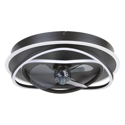 Eglo - LED Stmievateľný stropný ventilátor 4xLED/9W/230V 2700-6500K priemer 50 cm čierny + diaľkové ovládanie