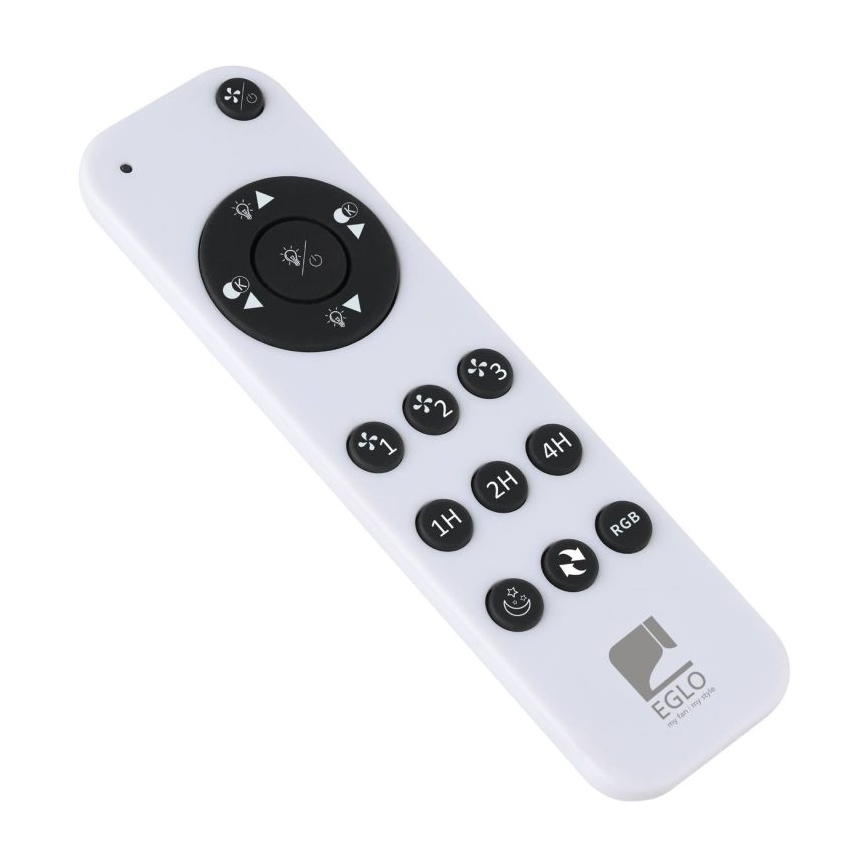 Eglo - LED RGBW stmievateľný stropný ventilátor LED/36W/230V 3000-6500K pr. 50 cm čierny + diaľkové ovládanie