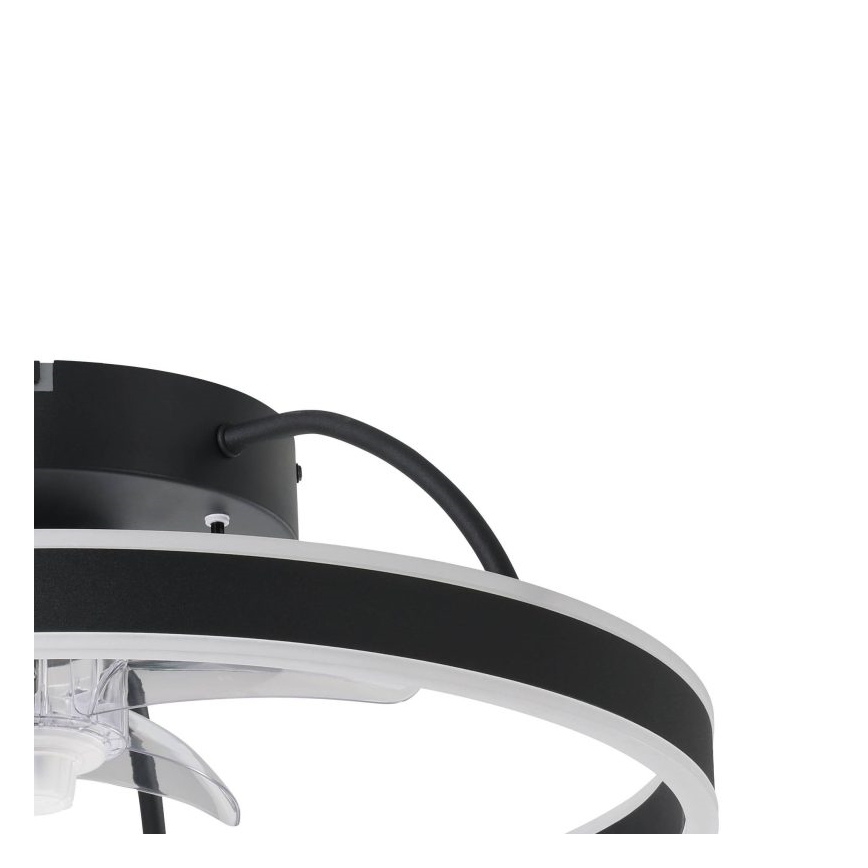 Eglo - LED RGBW Stmievateľný stropný ventilátor LED/36W/230V 3000-6500K čierna + diaľkové ovládanie