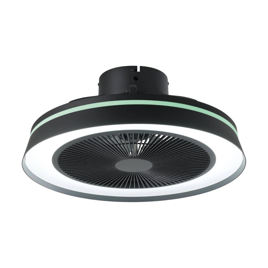 Eglo - LED RGBW Stmievateľný stropný ventilátor 3xLED/8,5W/230V+LED/6W 2700-6500K pr. 48 cm čierny + diaľkové ovládanie