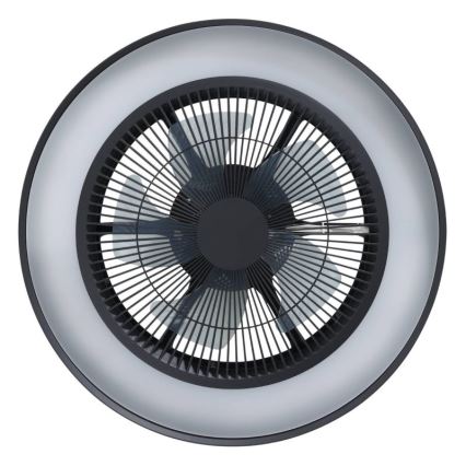 Eglo - LED RGBW Stmievateľný stropný ventilátor 3xLED/8,5W/230V+LED/6W 2700-6500K pr. 48 cm čierny + diaľkové ovládanie